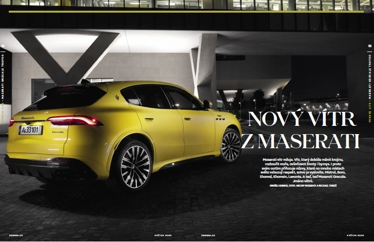 Maserati Grecale Trofeo v reportáži magazínu Forbes