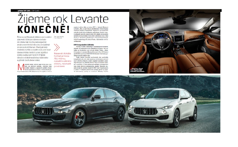 TOP CARS: Žijeme rok Levante Konečně!