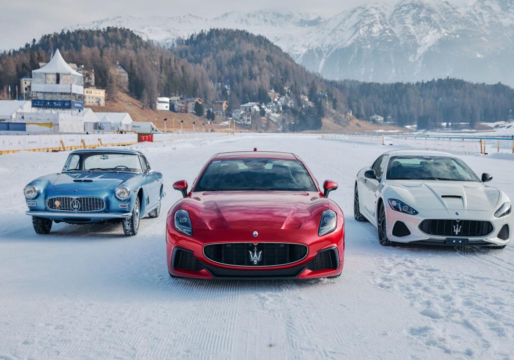 MASERATI, KRÁLOVNA ELEGANCE NA ZAMRZLÉM JEZEŘE SV. MORITZ